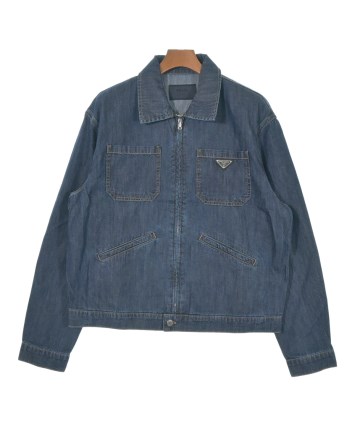 PRADA（プラダ）デニムジャケット 青 サイズ:M メンズ/2200634540288