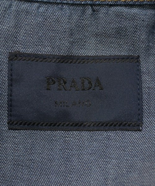 PRADA（プラダ）デニムジャケット 青 サイズ:L メンズ/2200634540295