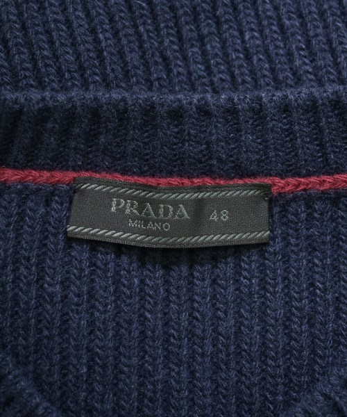 PRADA（プラダ）ニット・セーター 紺 サイズ:48(L位) メンズ/2200635132024
