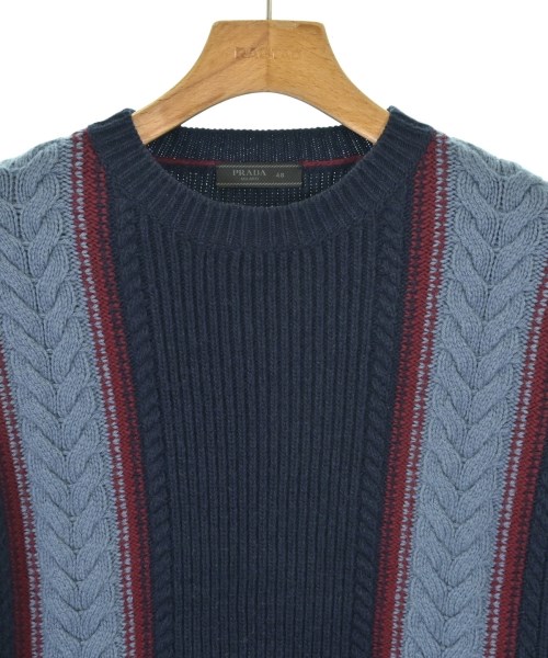 PRADA（プラダ）ニット・セーター 紺 サイズ:48(L位) メンズ/2200635132024