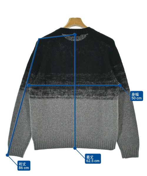 PRADA（プラダ）ニット・セーター グレー サイズ:48(L位) メンズ/2200635132031