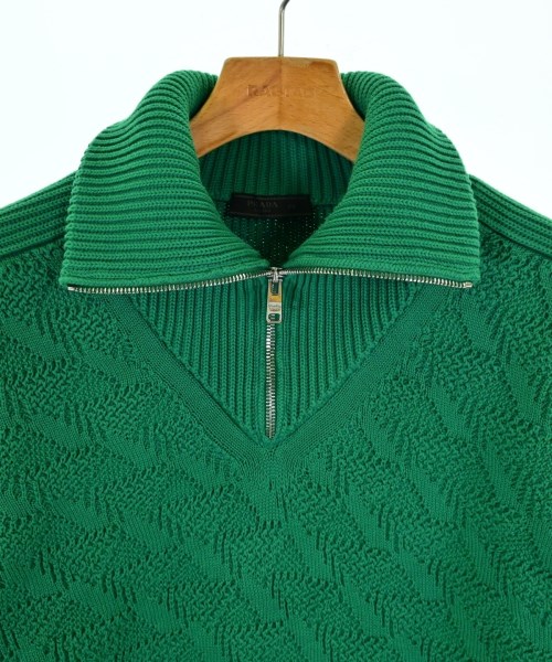PRADA（プラダ）ニット・セーター 緑 サイズ:48(L位) メンズ/2200635132048