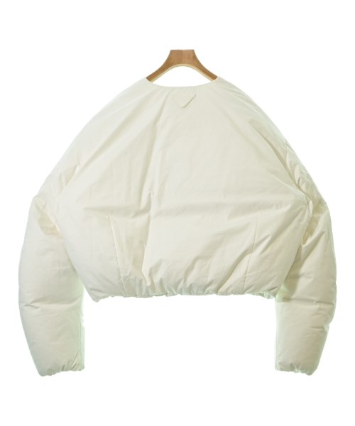 PRADA（プラダ）ダウンジャケット/ダウンベスト 白 サイズ:L レディース/2200635818188