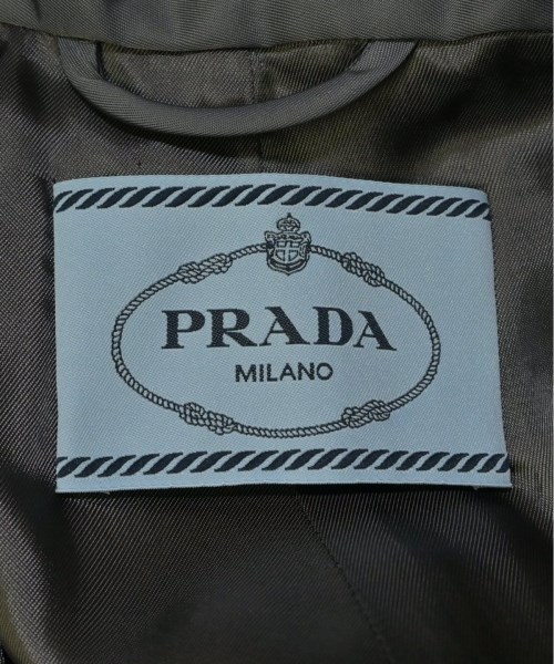 PRADA（プラダ）ステンカラーコート グレー サイズ:36(XS位) レディース/2200635818300