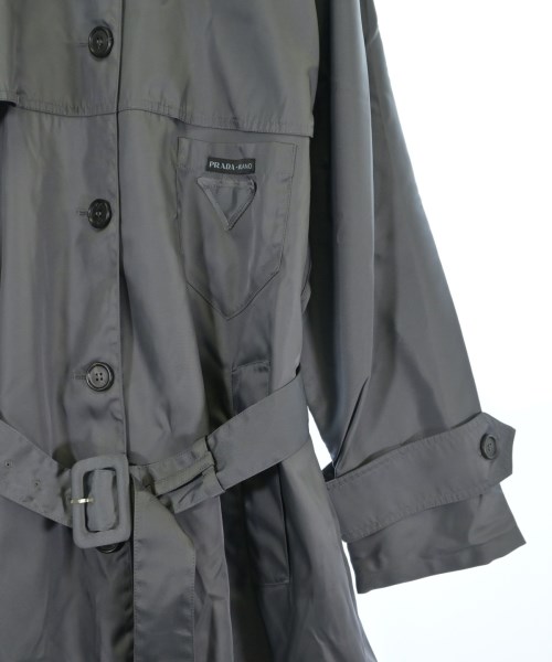 PRADA（プラダ）ステンカラーコート グレー サイズ:36(XS位) レディース/2200635818300