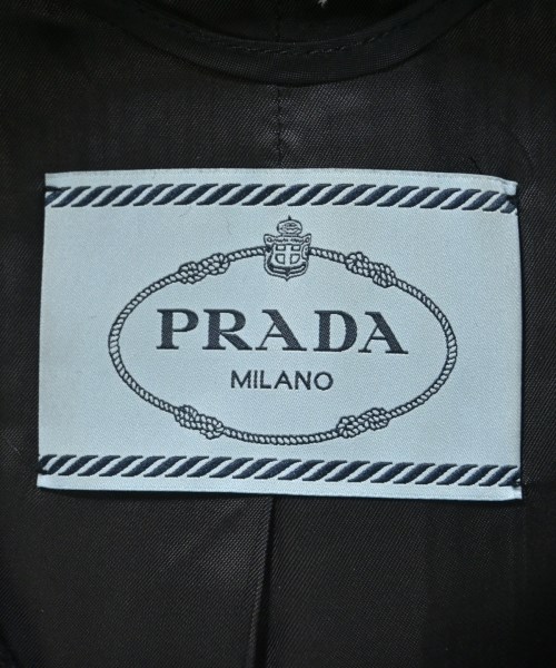PRADA（プラダ）ステンカラーコート 黒 サイズ:40(M位) レディース/2200635818409