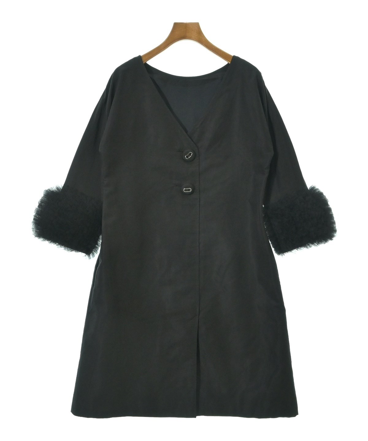 PRADA（プラダ）ワンピース 黒 サイズ:36(XS位) レディース