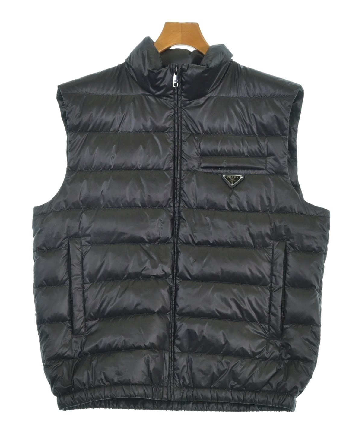 PRADA（プラダ）ダウンジャケット/ダウンベスト 黒 サイズ:54(XXL位