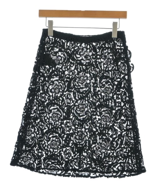 PRADA（プラダ）ひざ丈スカート 黒 サイズ:38(S位) レディース/2200620396066
