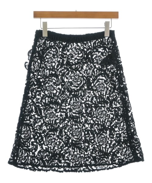 PRADA（プラダ）ひざ丈スカート 黒 サイズ:38(S位) レディース/2200620396066