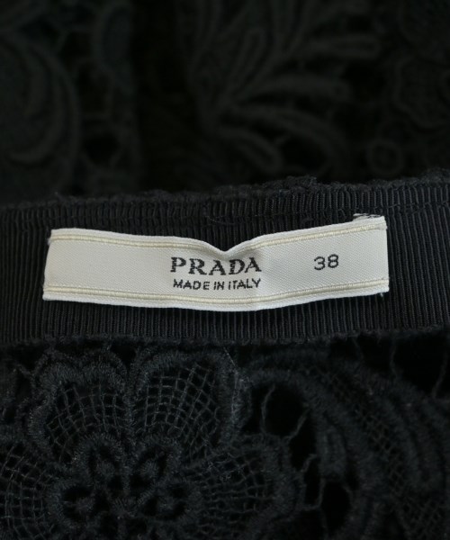 PRADA（プラダ）ひざ丈スカート 黒 サイズ:38(S位) レディース/2200620396066