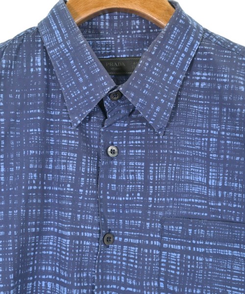 PRADA（プラダ）ドレスシャツ 紺 サイズ:40(L位) メンズ/2200636434028