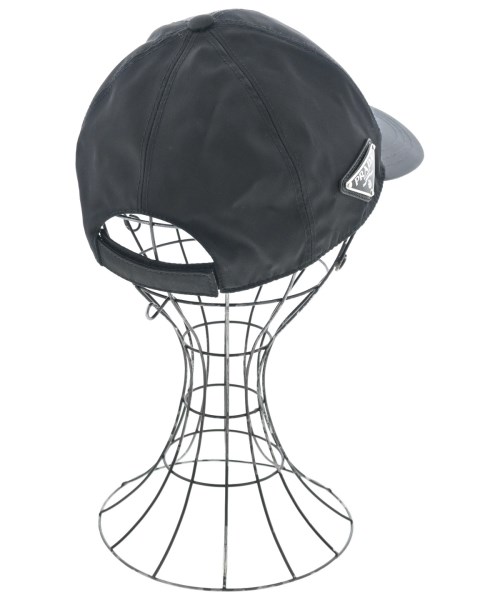 PRADA（プラダ）キャップ 黒 サイズ:M メンズ/2200637000123