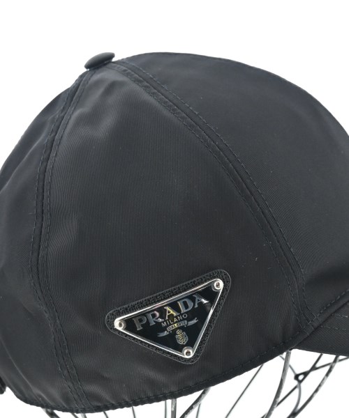 PRADA（プラダ）キャップ 黒 サイズ:M メンズ/2200637000123