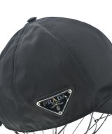 PRADA（プラダ）キャップ 黒 サイズ:M メンズ/2200637000123
