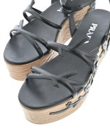 PRADA（プラダ）サンダル 黒 サイズ:38 1/2(25cm位) レディース/2200637395014