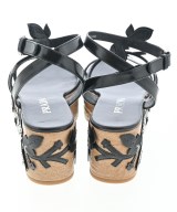 PRADA（プラダ）サンダル 黒 サイズ:38 1/2(25cm位) レディース/2200637395014