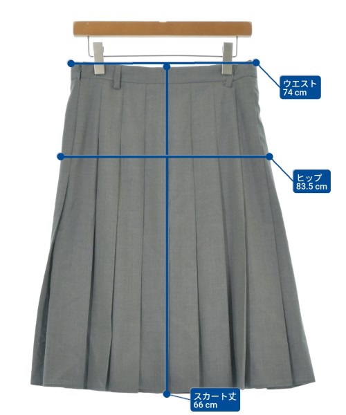 PRADA（プラダ）ひざ丈スカート グレー サイズ:42(M位) レディース/2200637395021