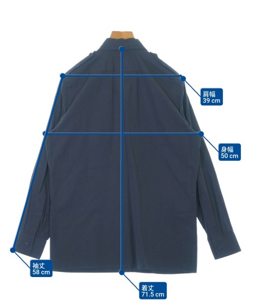 PRADA（プラダ）カジュアルシャツ 紺 サイズ:38(S位) レディース/2200637475013