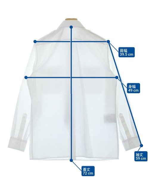 PRADA（プラダ）カジュアルシャツ 白 サイズ:38(S位) レディース/2200637475020