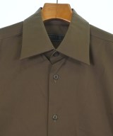 PRADA（プラダ）ドレスシャツ 茶 サイズ:41(XL位) メンズ/2200594035596