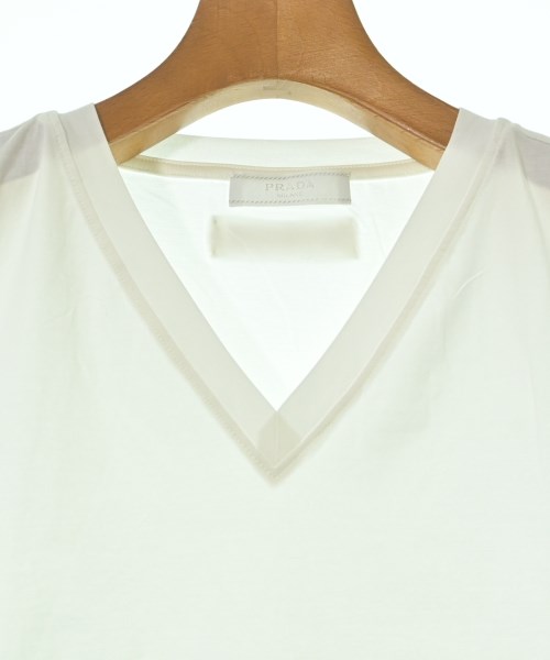 PRADA（プラダ）Tシャツ・カットソー 白 サイズ:L メンズ/2200594329183