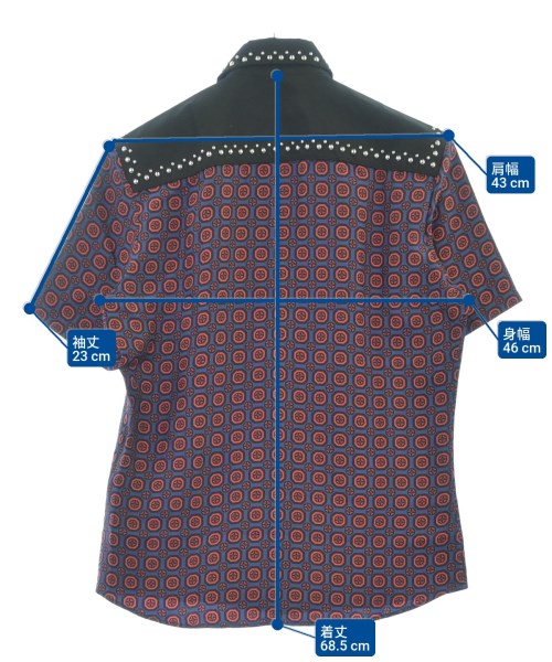 PRADA（プラダ）カジュアルシャツ 青 サイズ:38(S位) メンズ/2200594329251