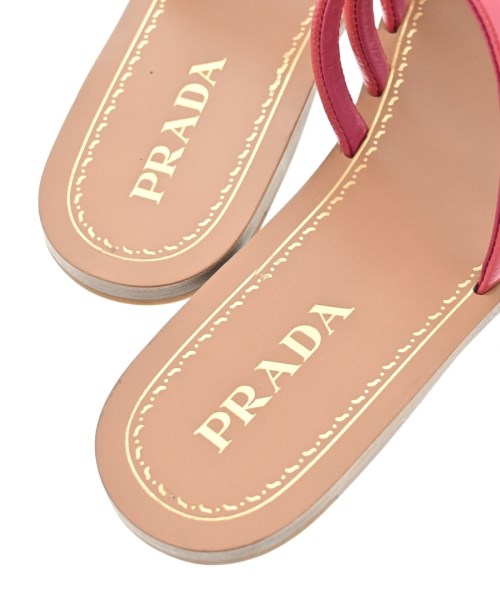 PRADA（プラダ）サンダル 赤 サイズ:EU37 1/2(24cm位) レディース/2200621140293