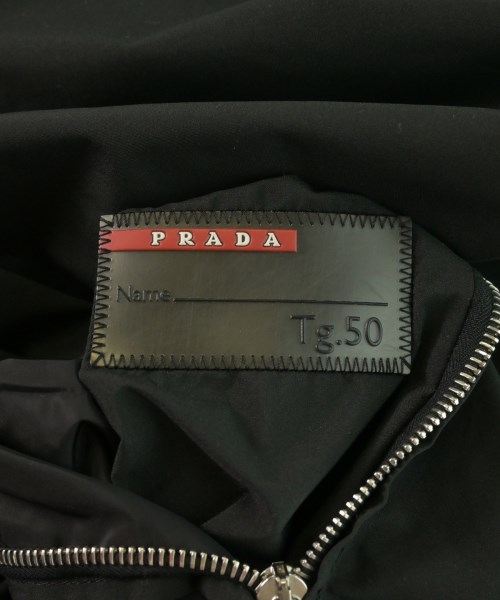 PRADA（プラダ）ステンカラーコート 黒 サイズ:50(XL位) メンズ/2200625303090