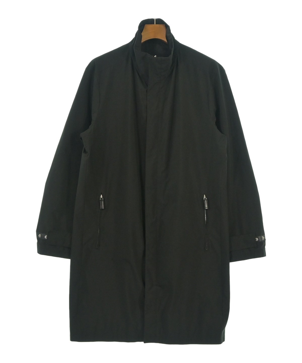 PRADA（プラダ）ステンカラーコート 黒 サイズ:50(XL位) メンズ