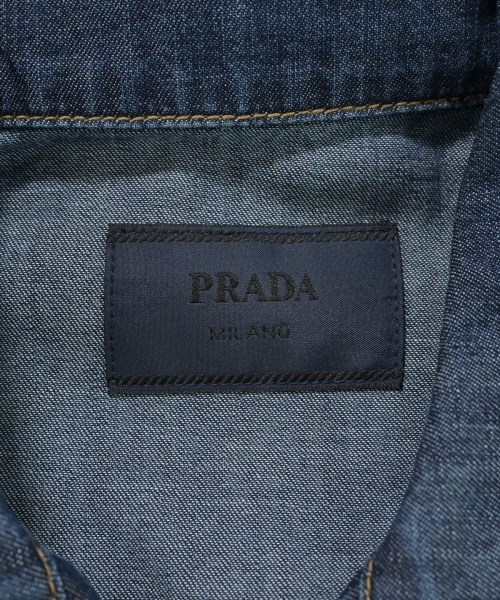 PRADA（プラダ）デニムジャケット 紺 サイズ:L メンズ/2200639598024