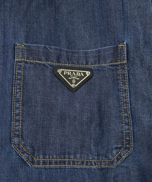 PRADA（プラダ）デニムジャケット 紺 サイズ:L メンズ/2200639598024