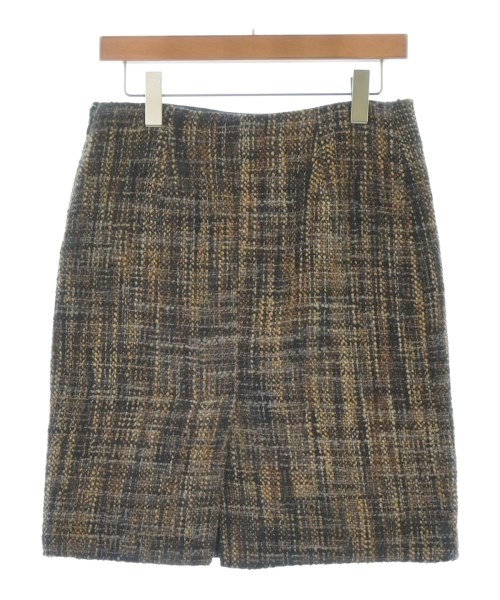 PRADA（プラダ）ひざ丈スカート 茶 サイズ:42(M位) レディース/2200640092061