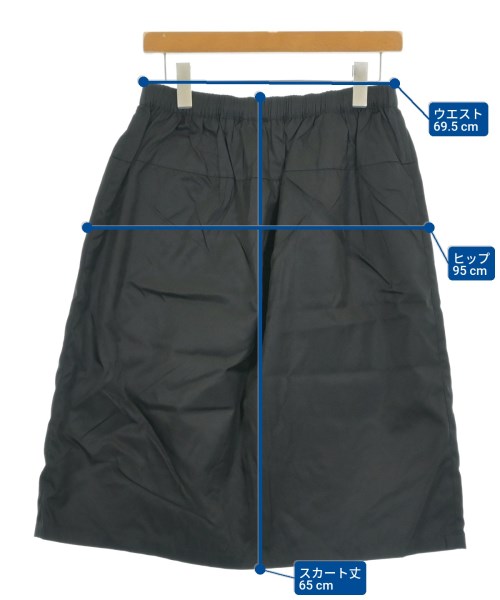 PRADA（プラダ）ひざ丈スカート 黒 サイズ:42(M位) レディース/2200640102012