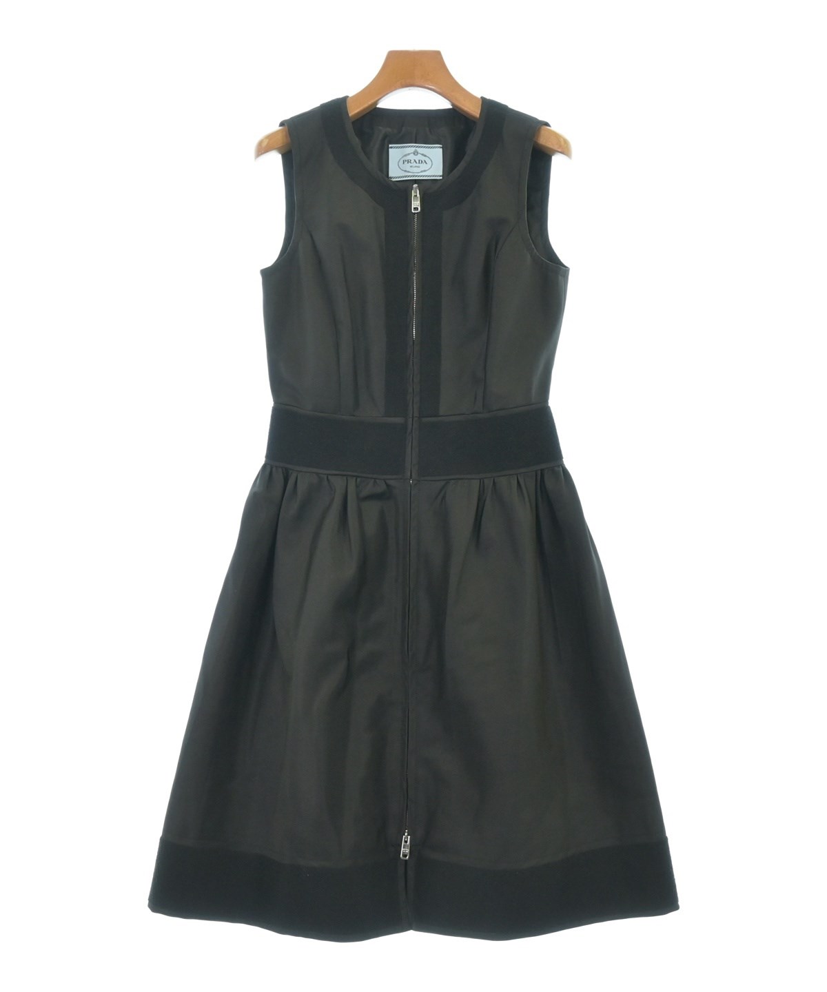 PRADA（プラダ）ワンピース 黒 サイズ:40(M位) レディース