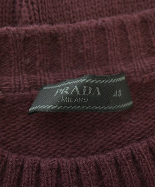 PRADA（プラダ）ニット・セーター 赤 サイズ:48(L位) メンズ/2200640817046