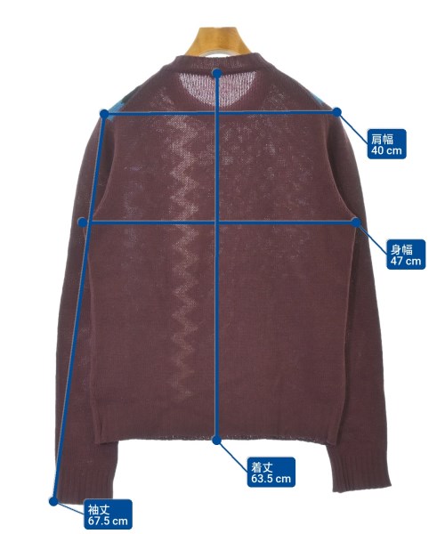 PRADA（プラダ）ニット・セーター 赤 サイズ:48(L位) メンズ/2200640817046