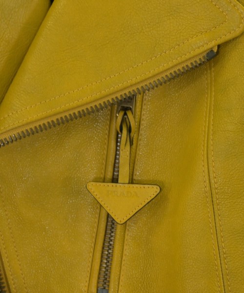 PRADA（プラダ）ライダース 黄 サイズ:48(L位) メンズ/2200640817107