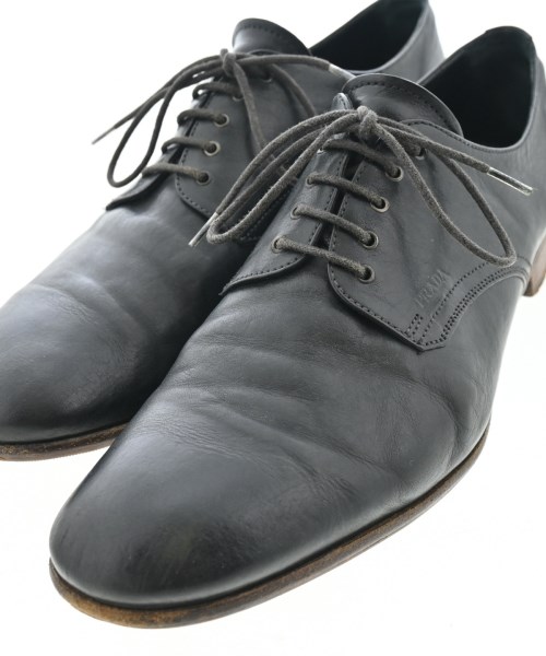 PRADA（プラダ）ビジネス・ドレスシューズ 黒 サイズ:7(26cm位) メンズ/2200627069093