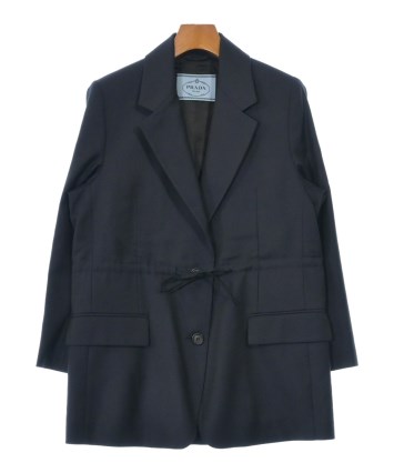 PRADA（プラダ）テーラードジャケット 紺 サイズ:36(XS位) レディース