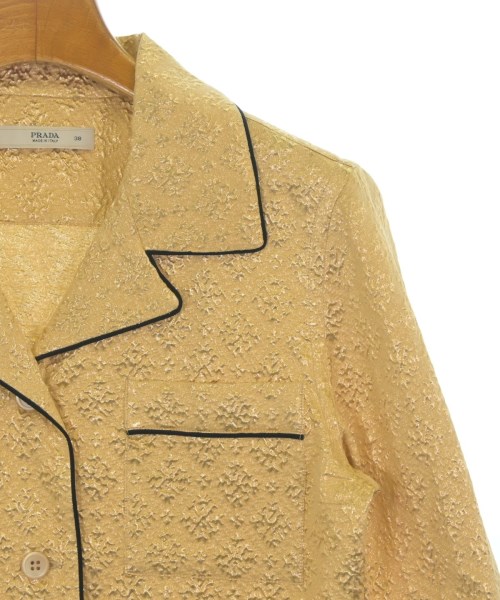 PRADA（プラダ）カジュアルジャケット ゴールド サイズ:38(S位) レディース/2200627501418