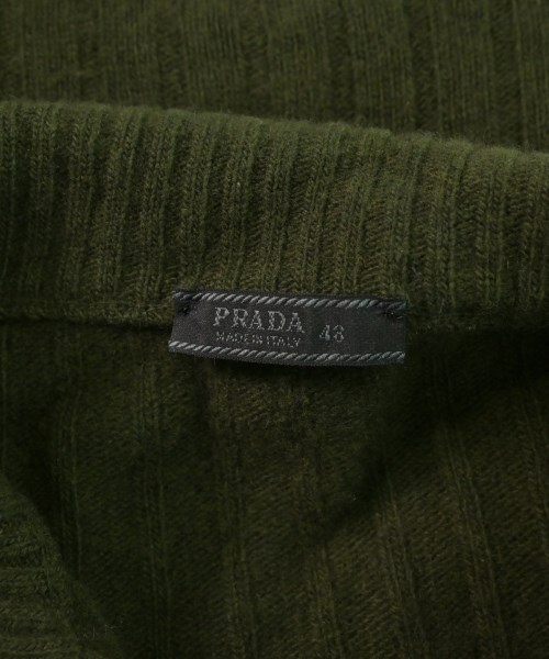 PRADA（プラダ）カーディガン カーキ サイズ:48(L位) メンズ/2200627501500