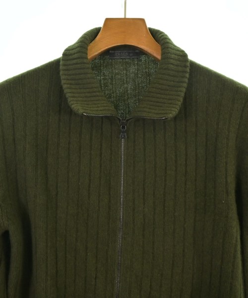 PRADA（プラダ）カーディガン カーキ サイズ:48(L位) メンズ/2200627501500