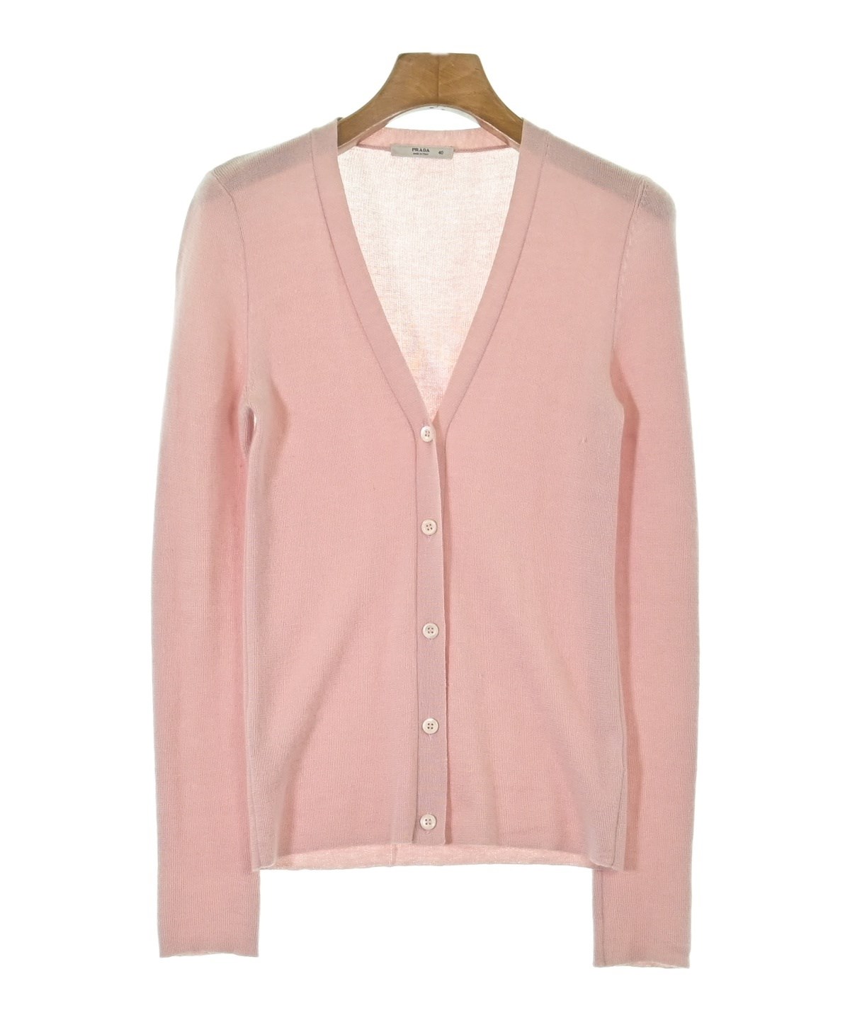 Miu Miu ピンク ニット カーディガン トップス PRADA プラダ Miu Miu ピンク ニット カーディガン トップス PRADA プラダ