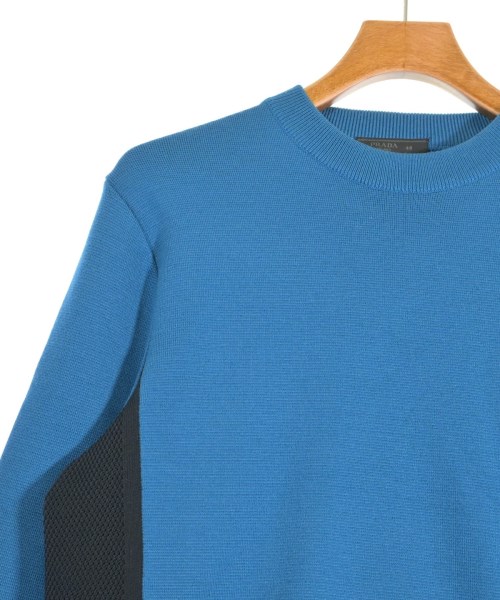 PRADA（プラダ）ニット・セーター 青 サイズ:48(L位) メンズ/2200641593031
