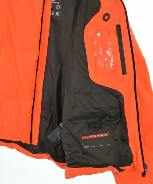 PRADA（プラダ）ダウンジャケット/ダウンベスト オレンジ サイズ:L メンズ/2200641357046