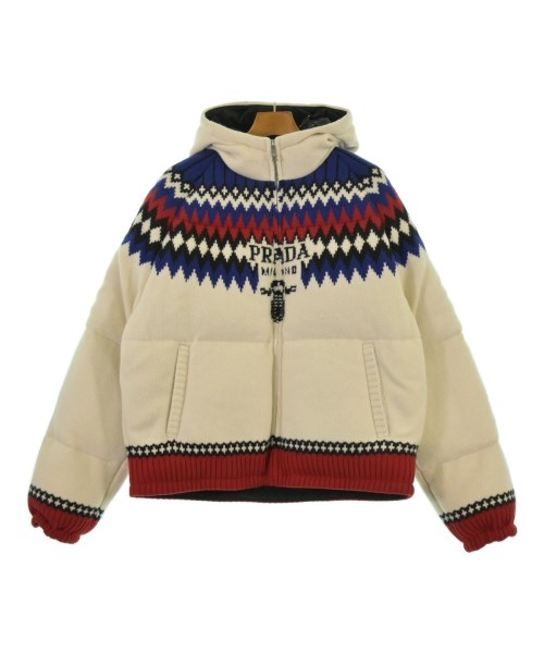 PRADA(プラダ)ダウンジャケット/ダウンベスト 白 サイズ:M/2200641357060