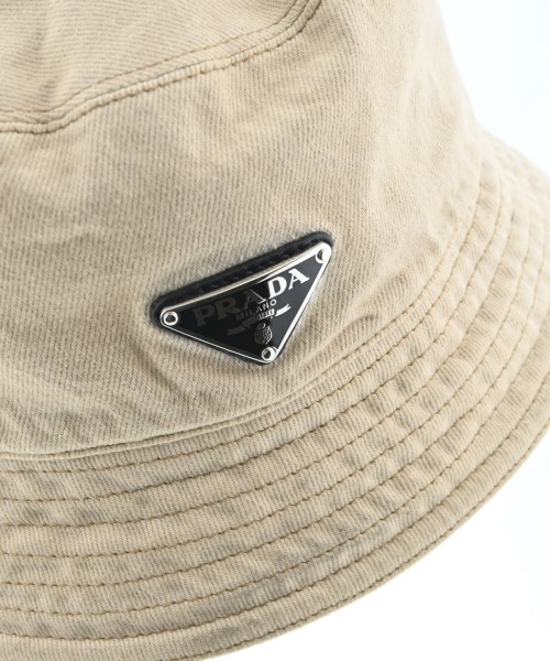 PRADA（プラダ）ハット ベージュ サイズ:XL メンズ/2200641357077