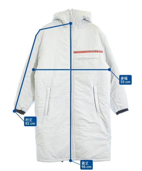 PRADA（プラダ）ダウンコート 白 サイズ:XS レディース/2200642204011