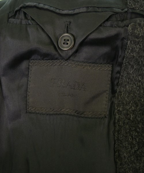 PRADA（プラダ）チェスターコート グレー サイズ:46(M位) メンズ/2200642580030